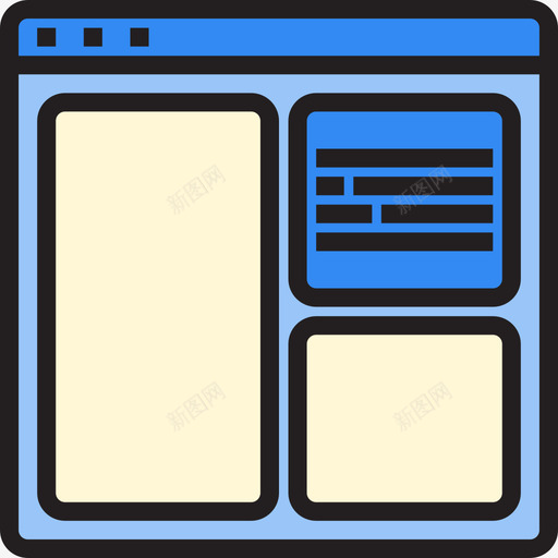 浏览器网站用户界面线颜色图标svg_新图网 https://ixintu.com 浏览器 线颜色 网站用户界面