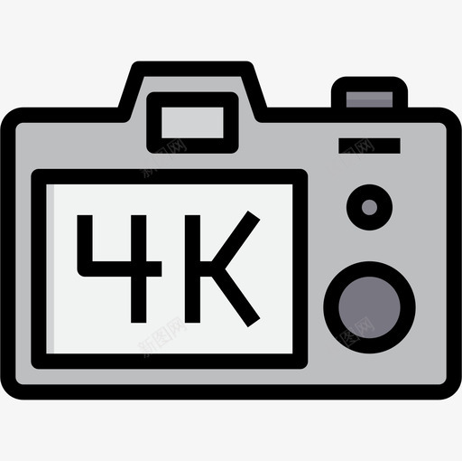 相机照片和视频6线性颜色图标svg_新图网 https://ixintu.com 照片和视频6 相机 线性颜色