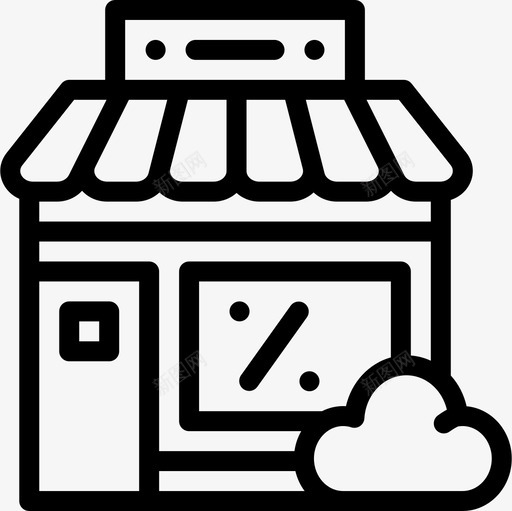 商店黑色星期五44线性图标svg_新图网 https://ixintu.com 商店 线性 黑色星期五44