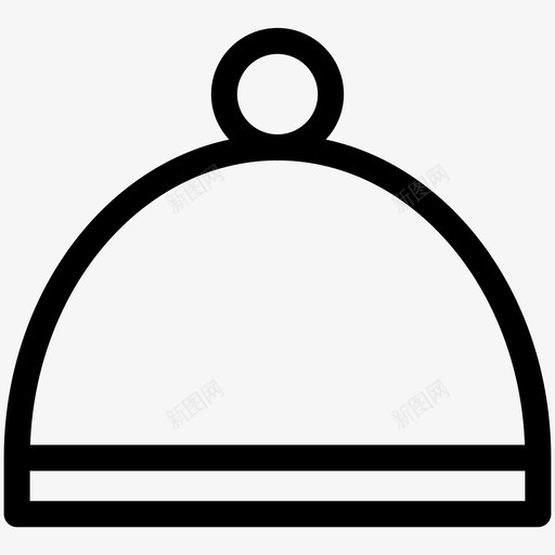 冬帽帽子时装和服装轮廓图标svg_新图网 https://ixintu.com 冬帽 帽子 时装和服装轮廓