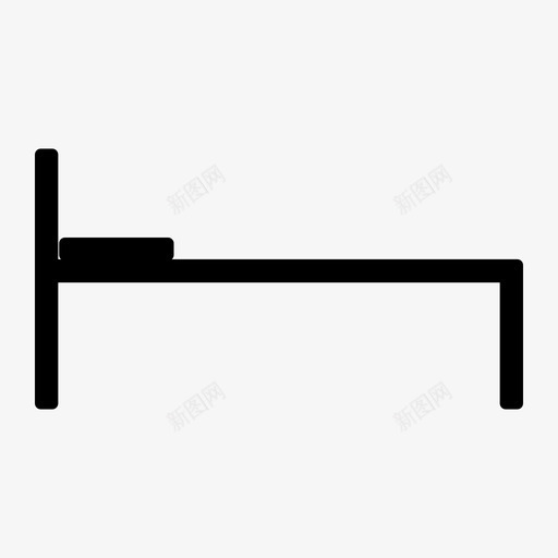 床床架卧铺图标svg_新图网 https://ixintu.com 卧铺 居所 床 床架 沙发 用户界面和网页设计图标