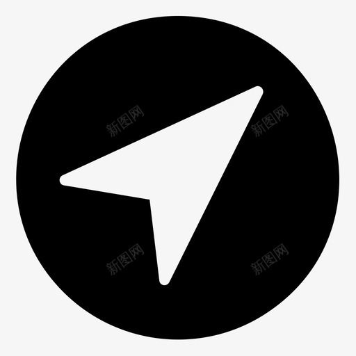 指南针目的地方向图标svg_新图网 https://ixintu.com 指南针 指针 方向 目的地