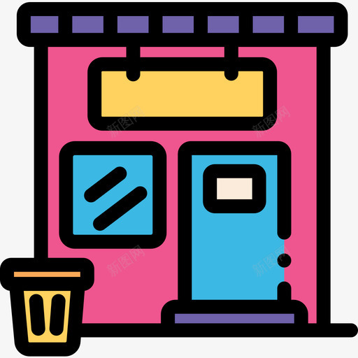 音乐商店音乐商店17线性颜色图标svg_新图网 https://ixintu.com 线性颜色 音乐商店 音乐商店17