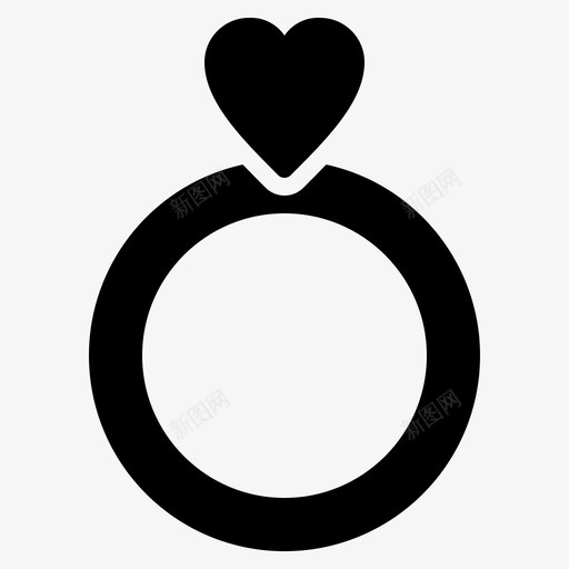 结婚戒指爱情婚礼铭文图标svg_新图网 https://ixintu.com 婚礼铭文 爱情 结婚戒指