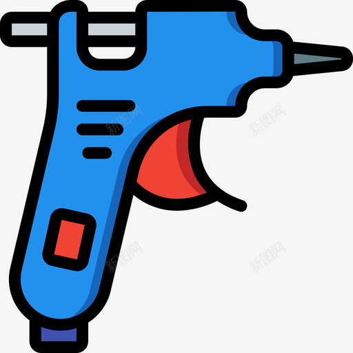 热胶工艺美术5线颜色图标svg_新图网 https://ixintu.com 工艺美术5 热胶 线颜色
