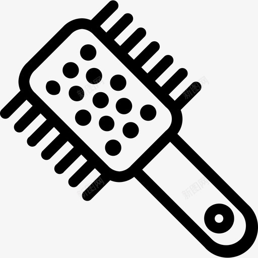 刷子理发师3直线型图标svg_新图网 https://ixintu.com 刷子 理发师3 直线型