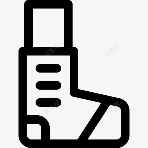 吸入器药物16线性图标svg_新图网 https://ixintu.com 吸入器 线性 药物16