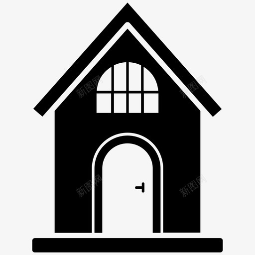 小屋之家房子小屋图标svg_新图网 https://ixintu.com 小屋 小屋之家 小屋雕文图标包 房子