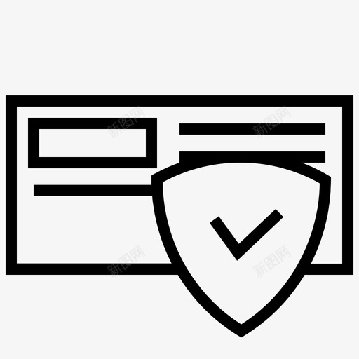 保护账单担保图标svg_新图网 https://ixintu.com 保护 保险 安全 担保 账单 银行额度
