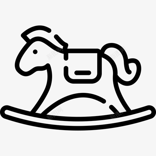 摇摆马24号操场直线型图标svg_新图网 https://ixintu.com 24号操场 摇摆马 直线型