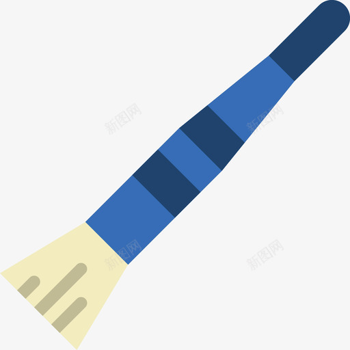 刷38号工具扁平图标svg_新图网 https://ixintu.com 38号工具 刷 扁平