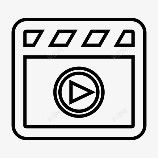 电影制片影剧院图标svg_新图网 https://ixintu.com 影剧院 电影制片