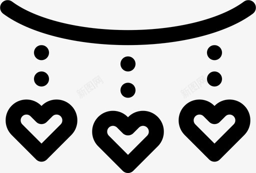 心装饰情人节图标svg_新图网 https://ixintu.com 婚礼 心 情人节 每天 装饰