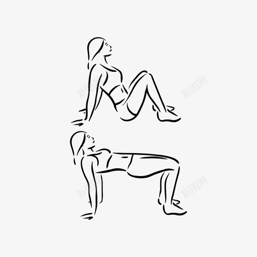 健身操髋关节推力训练健身操图标svg_新图网 https://ixintu.com 健身操 健身操髋关节推力训练