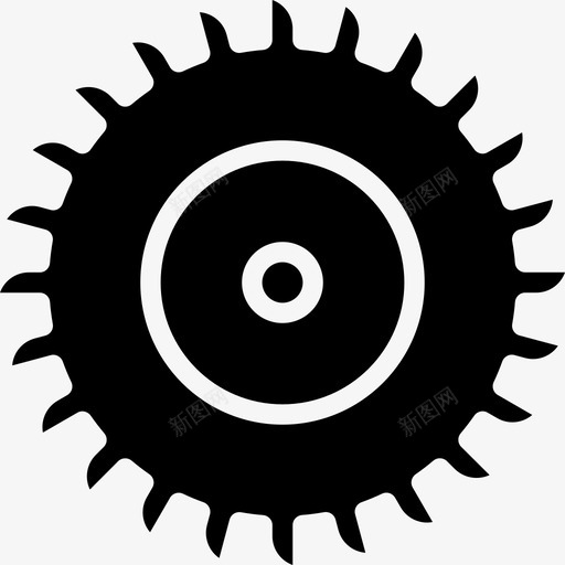 圆锯工业13填充图标svg_新图网 https://ixintu.com 圆锯 填充 工业13
