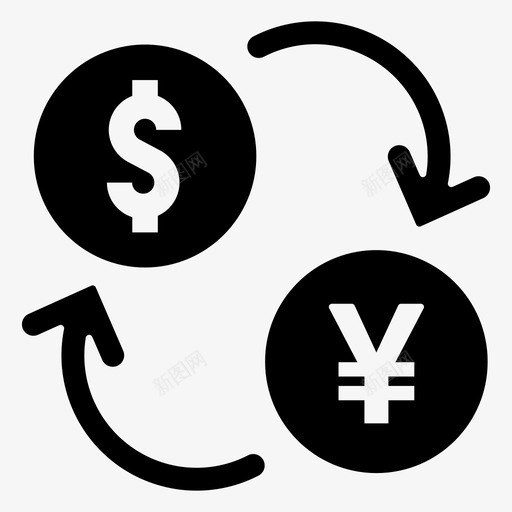 日元货币兑换现金硬币图标svg_新图网 https://ixintu.com 日元货币兑换 现金 硬币 美元 货币
