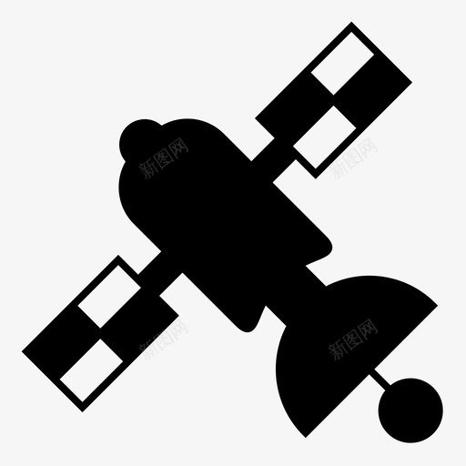 卫星地球轨道图标svg_新图网 https://ixintu.com 卫星 地球 太空 科学 轨道 轨道站