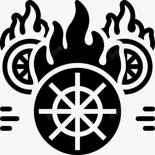 热轮燃烧火焰图标svg_新图网 https://ixintu.com 火焰 热轮 燃烧 速度
