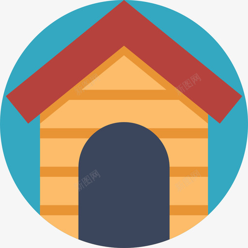 狗屋房地产90公寓图标svg_新图网 https://ixintu.com 公寓 房地产90 狗屋