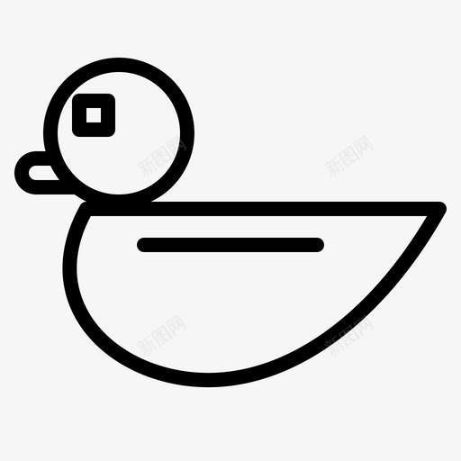 鸭子玩具孩子游戏图标svg_新图网 https://ixintu.com 孩子 工具 游戏 鸭子玩具