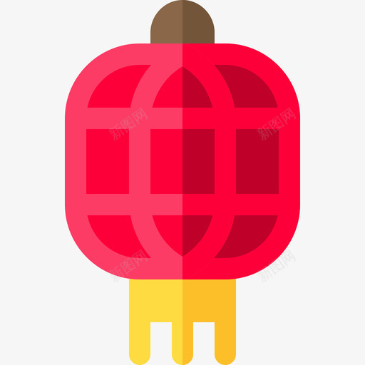泰国灯笼3号扁平图标svg_新图网 https://ixintu.com 扁平 泰国灯笼3号