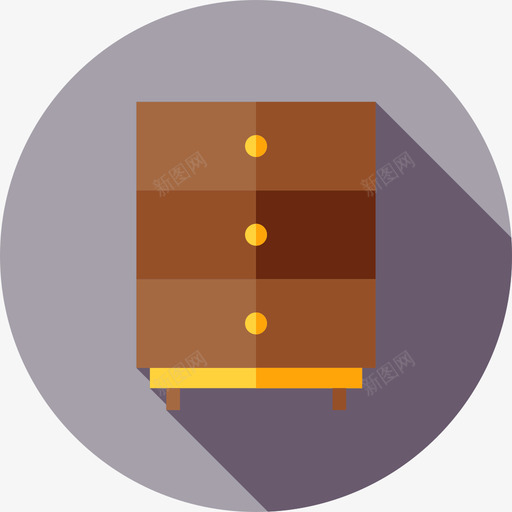 床头柜家具23公寓图标svg_新图网 https://ixintu.com 公寓 家具23 床头柜