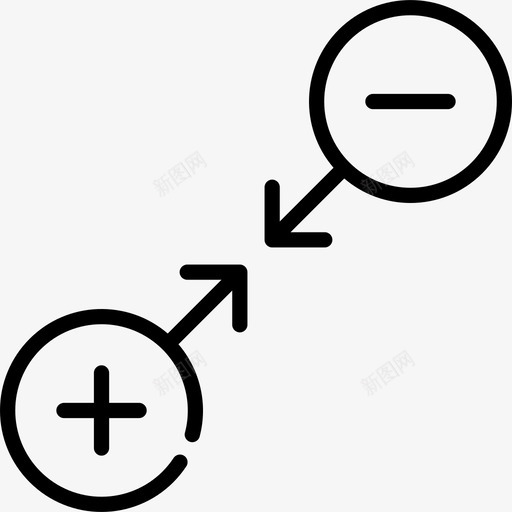 重力疯狂科学9直线图标svg_新图网 https://ixintu.com 疯狂科学9 直线 重力