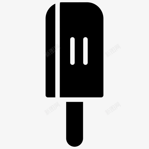冰棍冰激凌食品v1字形图标svg_新图网 https://ixintu.com 冰棍 冰激凌 食品v1字形图标