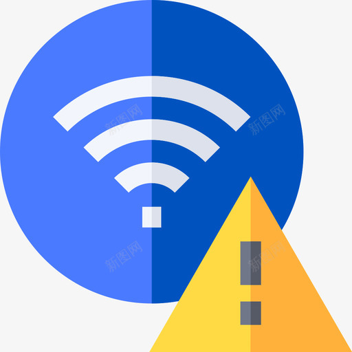 Wifi通知6扁平图标svg_新图网 https://ixintu.com Wifi 扁平 通知6