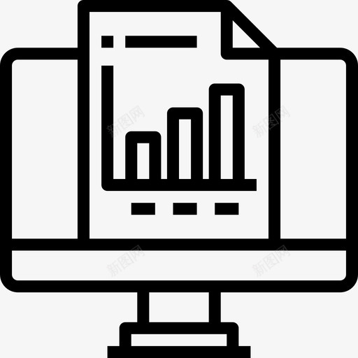 报表office工具4线性图标svg_新图网 https://ixintu.com office工具4 报表 线性