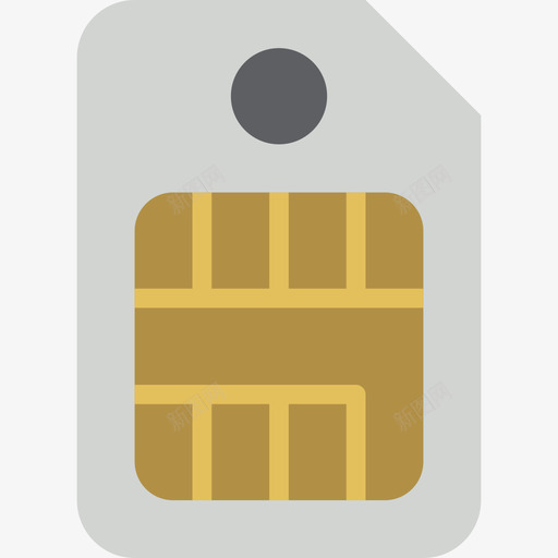 Sim卡通信8扁平图标svg_新图网 https://ixintu.com Sim卡 扁平 通信8