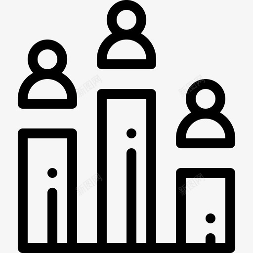 人力资源部初创企业16家直线型图标svg_新图网 https://ixintu.com 人力资源部 初创企业16家 直线型