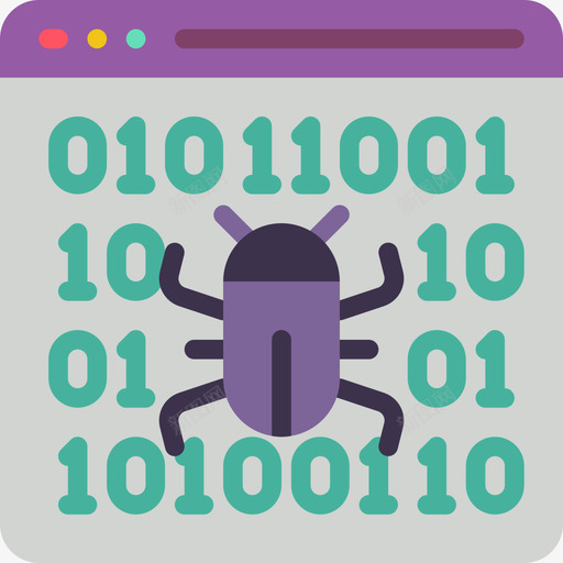 Bugweb托管17平面图标svg_新图网 https://ixintu.com Bug web托管17 平面