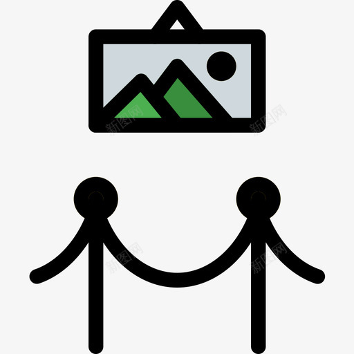 会展旅游2线色图标svg_新图网 https://ixintu.com 会展旅游2 线色