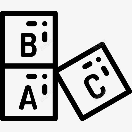 Abc街区回校51号直系图标svg_新图网 https://ixintu.com Abc街区 回校51号 直系