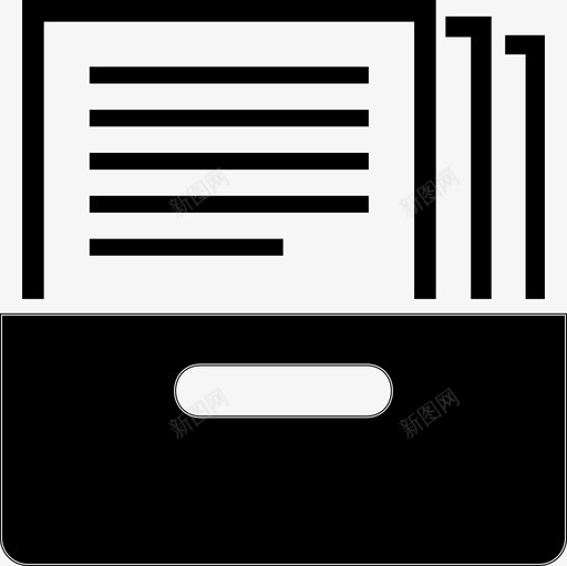 档案书籍藏书图标svg_新图网 https://ixintu.com 书籍 商店 图书馆 文献 档案 藏书