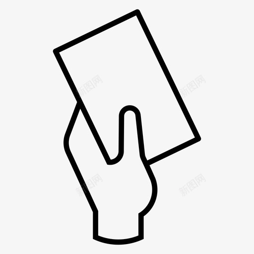 足球卡罚球红牌图标svg_新图网 https://ixintu.com 红牌 罚球 足球 足球卡 黄牌
