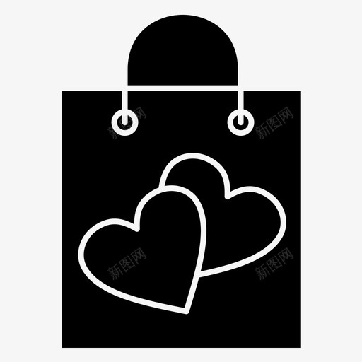 购物红心最爱的购物袋图标svg_新图网 https://ixintu.com 最爱的购物袋 红心 购物 购物袋