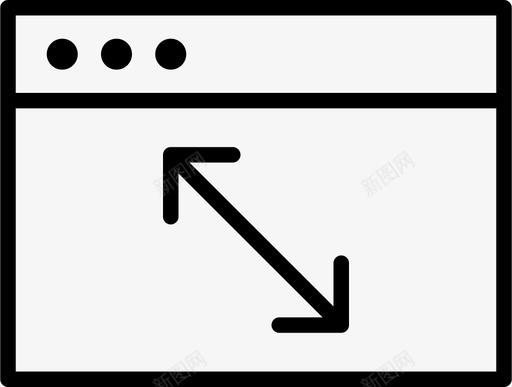 浏览器计算机尺寸图标svg_新图网 https://ixintu.com 尺寸 数字化薄 浏览器 计算机