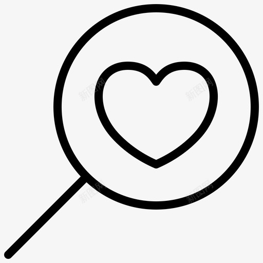 搜索爱情约会情人节图标svg_新图网 https://ixintu.com 情人节 情人节爱情v1 搜索爱情 约会
