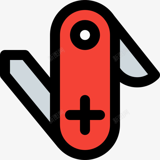 瑞士刀物品17线纹颜色图标svg_新图网 https://ixintu.com 物品17 瑞士刀 线纹颜色