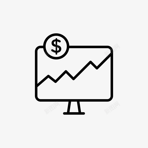 图形银行美元图标svg_新图网 https://ixintu.com 图形 美元 货币 金融 银行