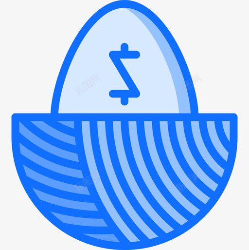 金蛋金钱59蓝色图标svg_新图网 https://ixintu.com 蓝色 金蛋 金钱59