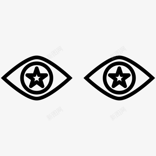 迷幻眼图标svg_新图网 https://ixintu.com 迷幻眼