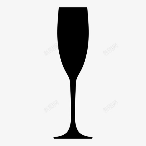 香槟酒杯酒类饮料图标svg_新图网 https://ixintu.com 玻璃器皿 酒类 饮料 香槟酒杯 鸡尾酒玻璃器皿
