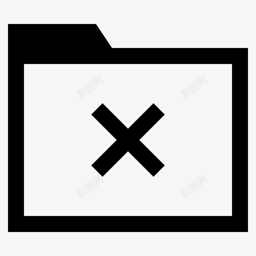 交叉文件夹删除目录图标svg_新图网 https://ixintu.com 交叉文件夹 删除 巴哈马 目录 系统