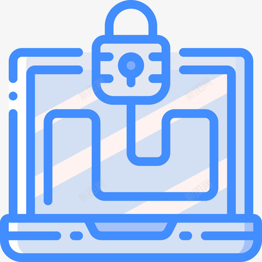 洛克黑客26蓝色图标svg_新图网 https://ixintu.com 洛克 蓝色 黑客26