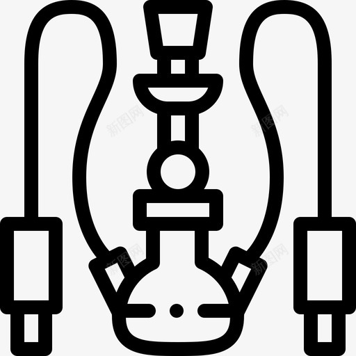 水烟沙漠15直线型图标svg_新图网 https://ixintu.com 水烟 沙漠15 直线型
