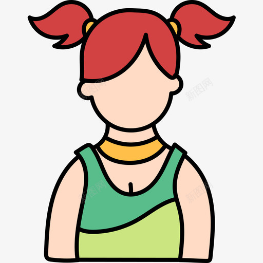 女人阿凡达55彩色图标svg_新图网 https://ixintu.com 女人 彩色 阿凡达55
