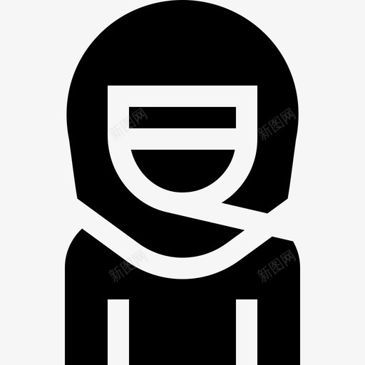 阿拉伯女人埃及3填充图标svg_新图网 https://ixintu.com 埃及3 填充 阿拉伯女人